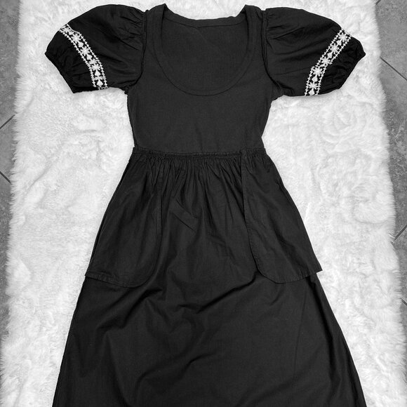 Cleobella Women’s Black Midi Dress – Puff Sleeve - Picture 10 of 15